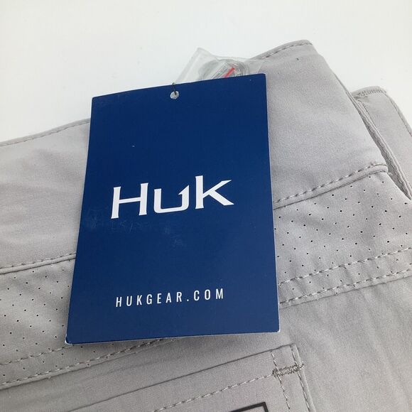 Huk Mens Next Level Fishing Hiking Pants Overcast Grey Size XL NWT - Picture 4 of 16